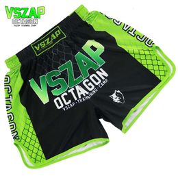 VSZAP Fiess Wolf Head Fighter Shorts Sports Thai Boxing MMA Training Fighting Quick Dried Muscle Beach Pants Men