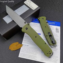 Knife 537 Bailout BM Knife Self Defense Pocket Knives Outdoor EDC Survival Flipper Folding Knife Camping Hunting Tool Nylon Handle
