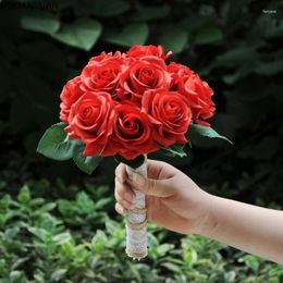 Wedding Flowers Real Pictures Bridal Bouquet Artificial Bouquets 2024 Mariage Accessories Bride Bridesmaid Flower