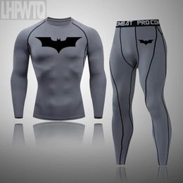 Underpants 2021 New Men's Thermal Underwear Winter Tracksuit Compression Gym Fiess Clothes Ski Suit Men Workout Tights Running Sport Wear