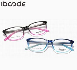 Iboode Flexible Kids Glasses Spectacle Fashion Vintage Classic Children Clear Lens Eyeglasses Goggle Boys Girls Eyewear Mirror Sun2940640