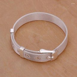 Link Bracelets 925 Jewelry Silver Plated Bracelet Fine Fashion Top Quality Wholesale And Retail SMTH237