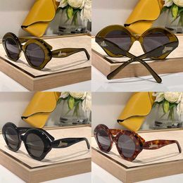 2024 Women Designer Bow Sunclasses LW40125U Brand Fashion Acetate Sunglasses 100% UV Protection Round Lens Luxury Retro ladies Glasses With original box top quality