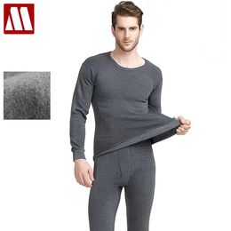 Arrival Thermal Underwear Sets Male Autumn Winter Thick Warm Round Neck Undershirts Trousers Man Long Johns S~4XL 240108