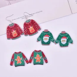 Charms 10pcs/pack Christmas Clothes Acrylic For Women Earring Necklace Jewellery DIY Making