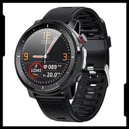 Watches L15 Smart Watch For Men Waterproof HD Round Screen Magnetic Interface Bluetooth Alloy Case Back Cover With LED Light SmartWatch