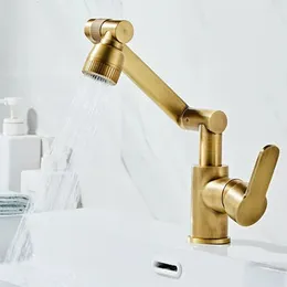 Bathroom Sink Faucets Brass Washbasin Faucet Cold And Water Mixer Tap Wash Basin Universal Multifunction Bubble/shower Outlet Mode