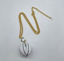 2024 Luxury quality charm pendant necklace with ball beads in 18k gold plated and black color have stamp box PS3729A