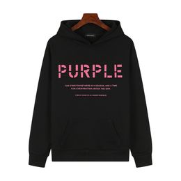 Purple Brand Designer Hoodies Mens Womens Letters Printed Pullovers Fashion Hoodie Sweatshirt Casual Sweaters Sports Outerwear Hoody