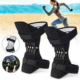 A pair Knee Protection Booster Power Support Knee Pads Powerful Rebound Spring Force Sports Reduces Soreness Cold Leg Protection 240108