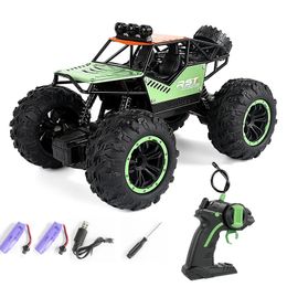 1 18 RC Car Electric Radio Remote Control Buggy OffRoad Trucks With Led Lights Boys Toys for Children 240106