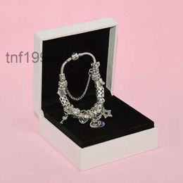 Hot Star Moon Beaded Bracelet for Jewelry Silver Plated High Quality Temperament Diy Pendant Lady with Box P988 P988