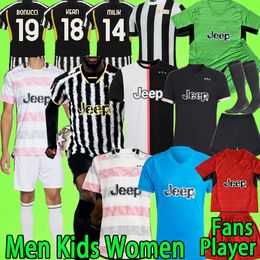 JUVE 23/24 Soccer Jerseys VLAHOVIC RABIOT CHIESA ZIDANE LOCATELLI 2023 2024 Football Shirt Men Kids Kit women Player Version uniform BOYS goalkeeper Maglia da calcio