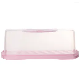 Plates Cake Carrying Box Transparent Dessert Carrier Handheld Multi-use Packing