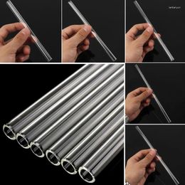 Drinking Straws Reusable Thick For Juice Water Bottle Mugs Wedding Birthday Party Clear Glass Bar Accessories