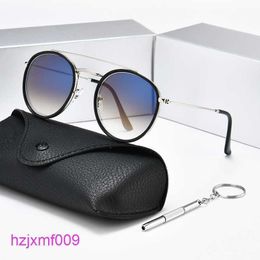 1tb4 Sunglasses Luxury Retro Round Designer Polarized Women 2022 Brand Design Mirror Lens Circle Frame Sun Glasses Cool 3647 Shades
