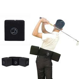 1Set Golf Swing Trainer Posture Correction Practising Golf Swing Waist Trainer Portable Golf Swing Training Aids for Beginner 240108