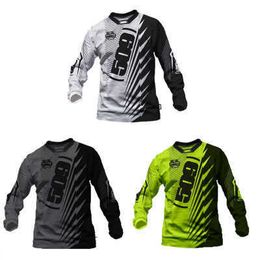 Men's T-shirts Chaopai Speed Descending Off Road T-shirt Motorcycle Suit Dh Mountain Bike Cycling Suit Top Men's Long Sleeved Sportswear