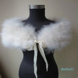 Genuine Ostrich Fur Scarf Shawl Trendy Banquet Wedding Colour