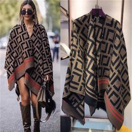 Scarves 2022 European and American new high-end open-cut women autumn winter scarf cape scarfs shawls319Y270C