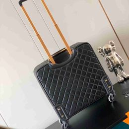 Designer women travel bags suitcase 10A Luxury brand suitcase personalized customizable initial Stripe patten Classic Luggage 16 inch