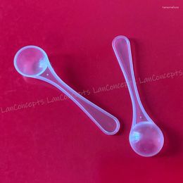 Measuring Tools 100pcs/lot 1.2 Gramme Measure Spoon 2.5ml Plastic Scoop 1.2g PP Spoons - Clear