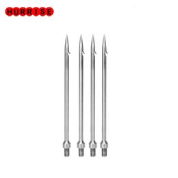 4pcs Single Prong Fishing Harpoon Stainless Steel Fishing Spear Diving Spear Head Sharp Barbed Hook Fish Fork Fishing Tackle 240108