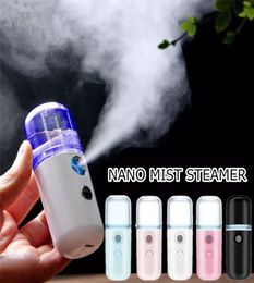 5 Colour USB Rechargeable 30ml Nano Mist Sprayer Mini Handheld Summer Moisturing Facial Steamer Face Steamer Humidifier Portable Mi3925136