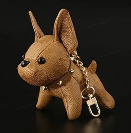 Keychain designer keychain luxury keychain Fashion Cartoon Animal Small Dog Key Chain Accessories Car Keychain Jewellery Gifts No Box