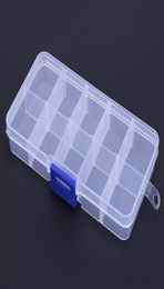 10 Compartment Storage Box Practical Adjustable Plastic Case for Bead Rings Jewelry Display Organizer3779504