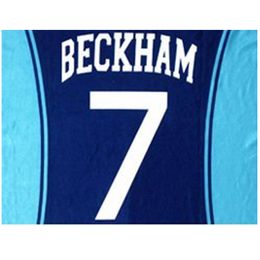 2002 #7 BECKHAM NAMESET Printing Iron On Heat Transfer Soccer Patch Badge