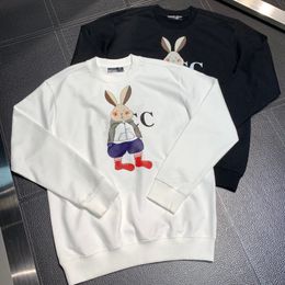 Famous designer men's Spring and autumn rabbit cartoon print logo pop classic comfort hoodie