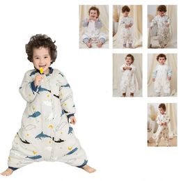Baby Four Seasons 25-36m Sleepsacks Kids Thermal Split Leg Sleeping Bag Toddler Sleep Sack For Girls Boys 240108