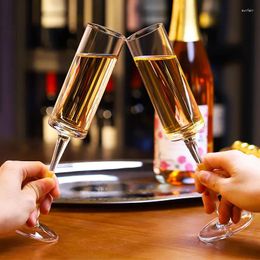 Wine Glasses 1/2PC Crystal Champagne Couple Wedding Gift Party Glass Bar Supplies Stemware Golden Set
