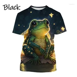 Men's T Shirts Fashion Cartoon Animal Frog 3D Printing Summer Unisex Sports T-shirt