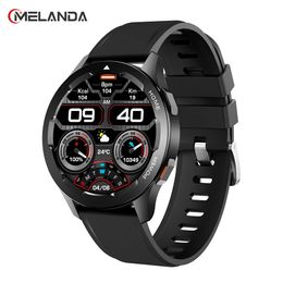 Watches MELANDA 2022 Bluetooth Call Smart Watches Men Women Waterproof Multi Sports Heart Rate Monitor NFC Smartwatch for Android IOS