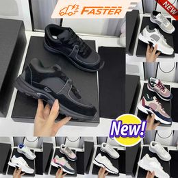 Designer Luxury Sneakers for men Running Shoes trainer Shoes top quality Platform Shoes Leather Overlays Anti wear-resistant Insole increase couple size 35-45