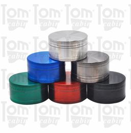 Factory Zinc Alloy Smoking Herb Grinder 50MM 3 Piece Metal Tobacco Grinders With Spice Catcher Smoke Hand Pipes Accessories5246682
