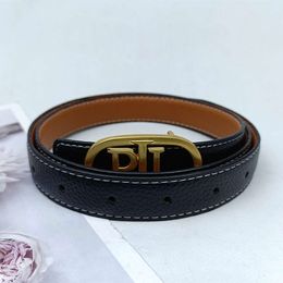 Luxury Designer Belt Women Men Fashion Leather Belt Classic Letter Smooth Button Casual Jeans Accessories Width 2.5cm Thin Waist Belt High-quality