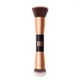 Makeup Brushes Double-ended Brush All For 1 Real And Instruments Loose Powder Brooche