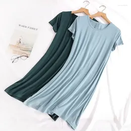 Women's Sleepwear Home Clothes Summer Ladies Nightdress Modal Simple Spring Casual Fdfklak Night Large Dress Size Nightgowns