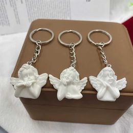 Key Rings Fashion Cute Cupid Angel Keychain rpendant men and women couple key chain bag pendant wholesale J240108