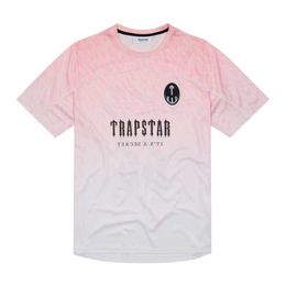 Mens Tshirts Trapstar Football Jerseys Shirt Womens Streetwear Short Sleeve Quick Drying Cool Tshirt Wevr