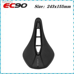 Bike Saddles EC90 Bicycle Seat MTB Road Bike Saddles PU Ultralight Breathable Comfortable Seat Cushion Bike Racing Saddle Parts ComponentsL240108