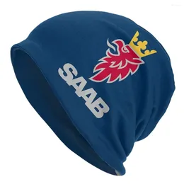 Berets Sweden Saabs Scanias Cap Car Club Vintage Adult Ski Skullies Beanies Hats Summer Warm Dual-use Bonnet