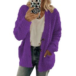 Autumn And Winter Hot Selling European And American Women's Fashion Trend Cardigan Casual Sweater Jacket Oversized Top