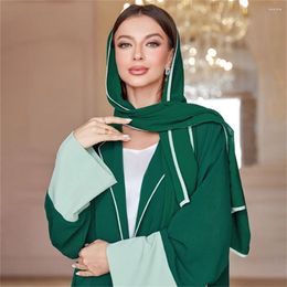 Ethnic Clothing Morocco Eid Party Muslim Women Open Abaya Cardigan Hijab Maxi Dresses Turkey Dubai Kaftan Arab Robe Kimono Islam Jalabiya