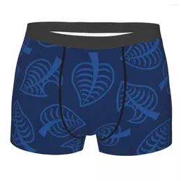 Underpants Dark Blue Nook Phone Inspired Design Animal Crossing Breathbale Panties Men's Underwear Comfortable Short Boxer Brief