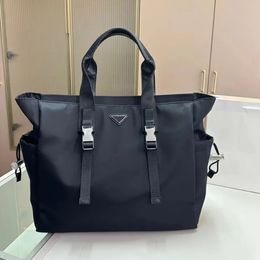 woman handbag designer bag nylon tote bag luxurys handbags shopping totes Medium Size Triangle Black