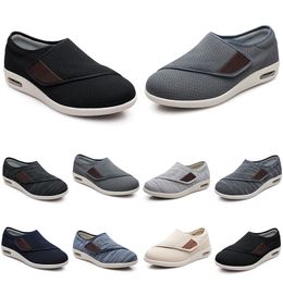 Designer tênis andando casual sapatos planos respirável preto azul bege cinza dos homens sapatos femininos formadores tênis tamanho grande 36-53 gai